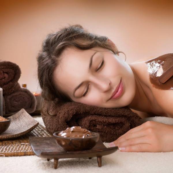 Spa Chocolate Mask. Luxury Spa Treatment
